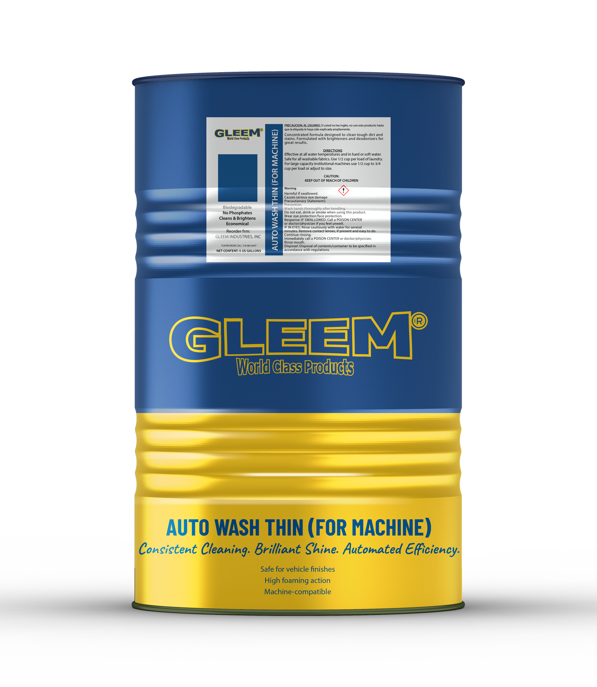 Auto Wash Thin (for machine)