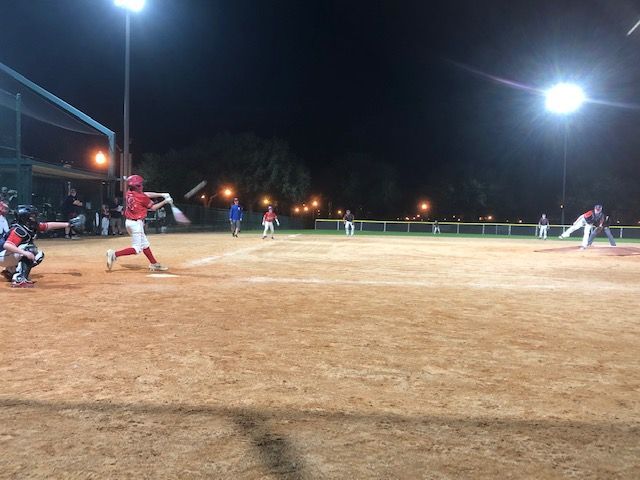 Batter Hitting the Ball