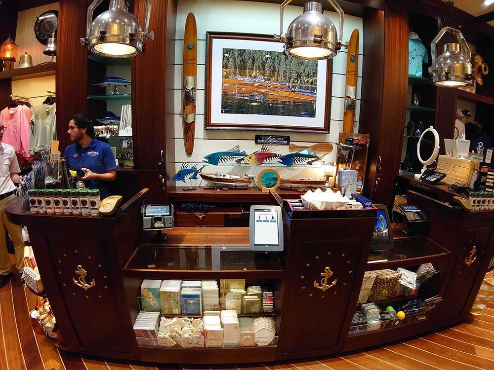 Boathouse Front Desk With Kiosk