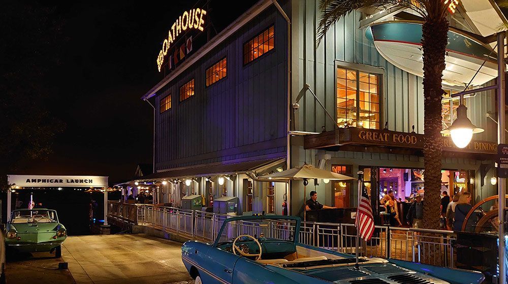 Boathouse With Two Amphicars Outfront