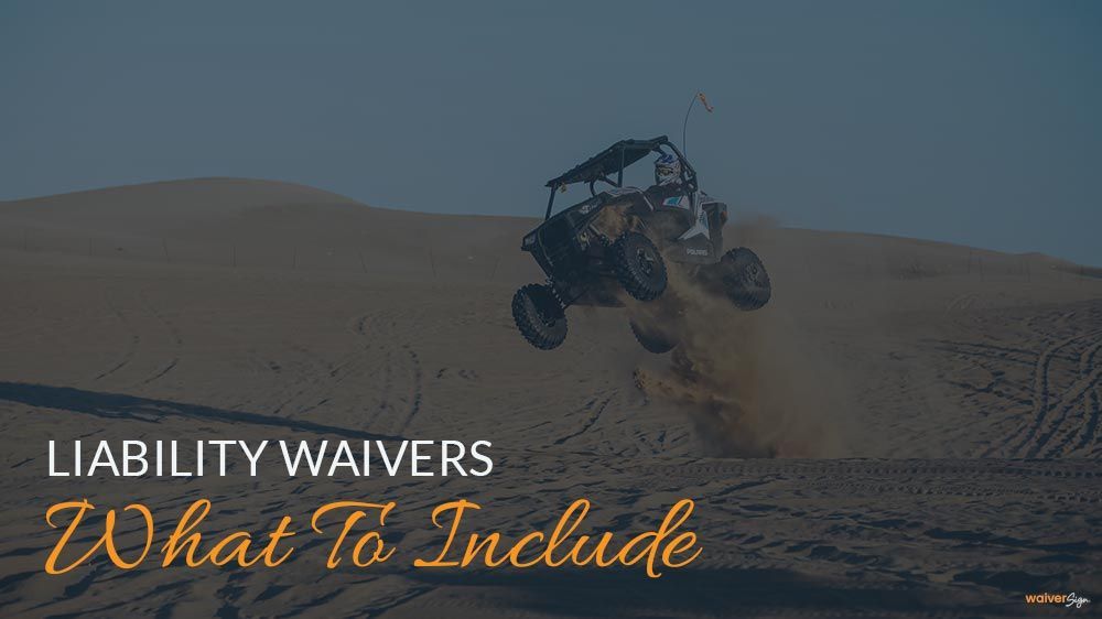 Liability Waiver What to Include