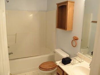 Bathroom Cabinet Before — Charlotte, NC — Santi Designs