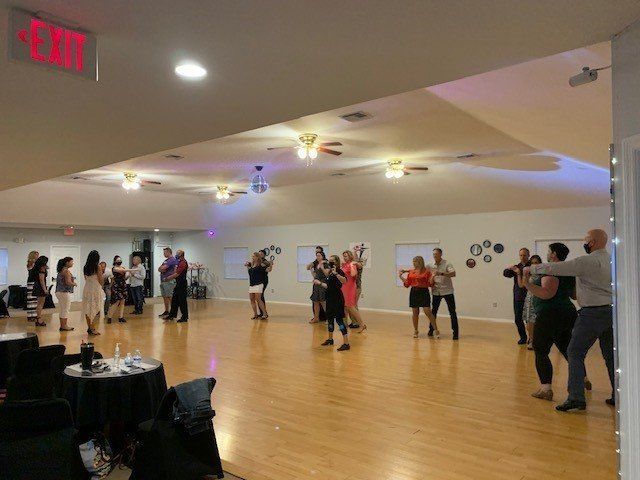 Lots of People Practicing a Ballroom Dance — Tampa, FL — The Hive Ballroom Dance