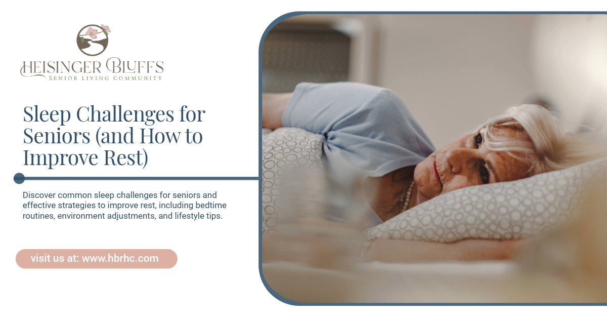 An elderly woman lying in bed, having problems sleeping
