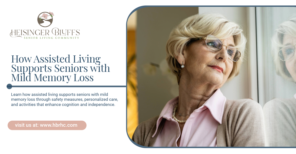 A senior with mild memory loss