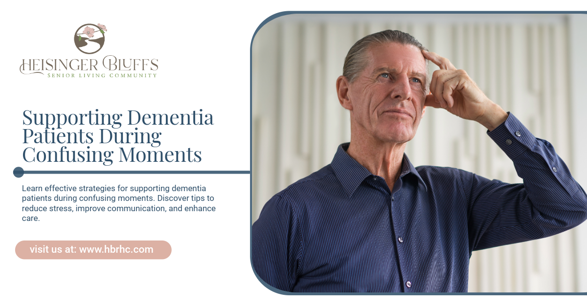 A dementia patient experiencing confusion