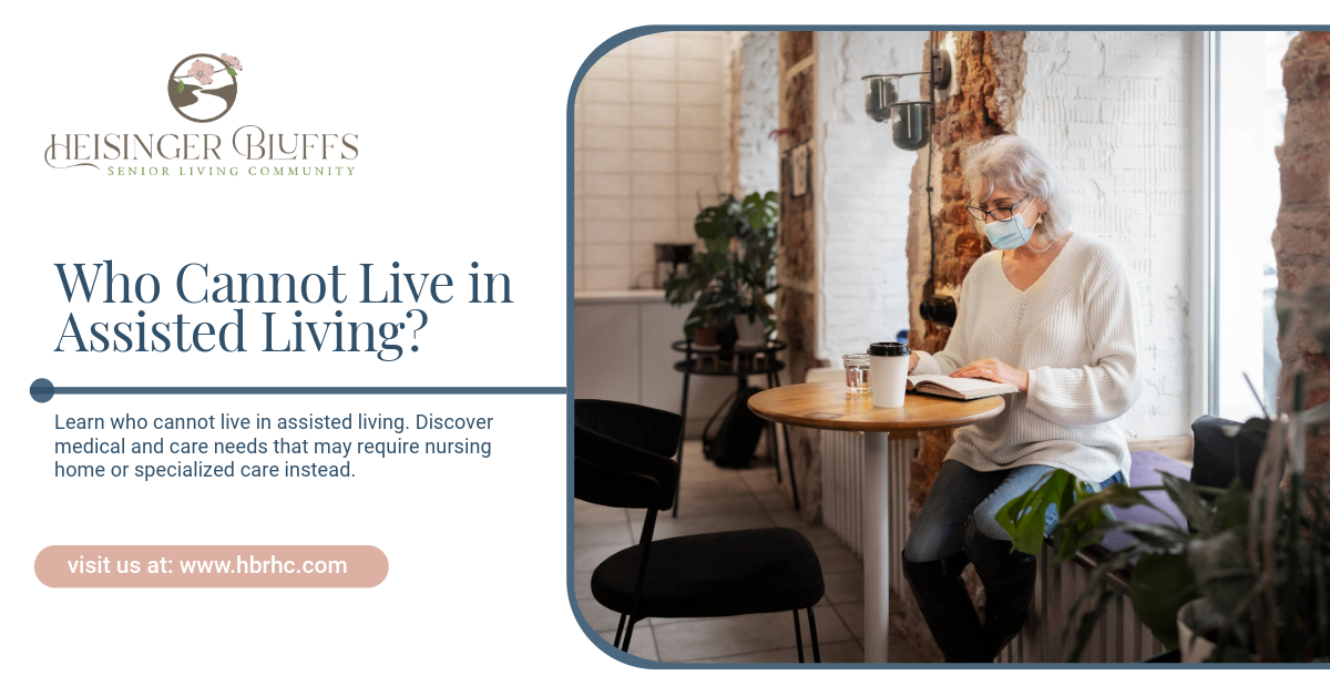 An elderly person in a cafe wearing a mask, reading. 