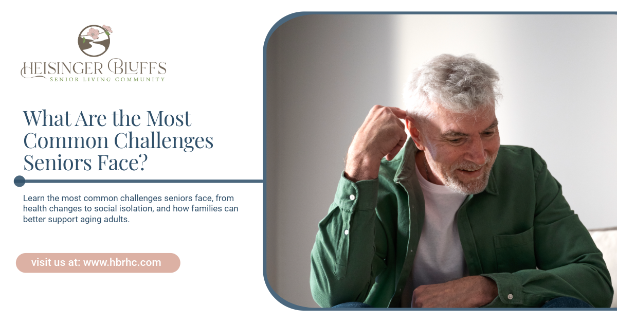 An elderly man sitting on a desk, scratching his head, showing confusion