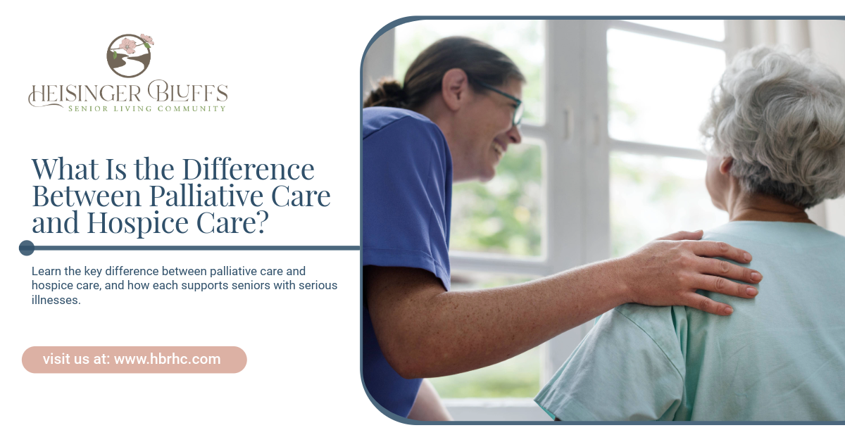 A caregiver comforts an older person