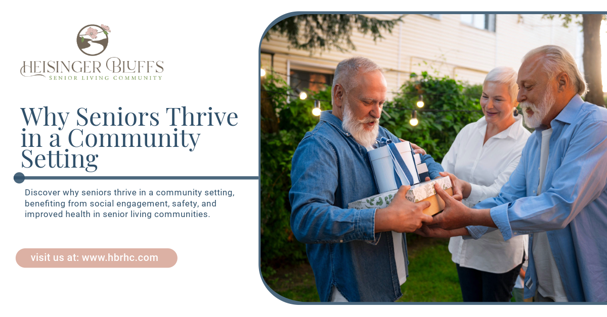 A group of older men are standing next to each other in a community setting.