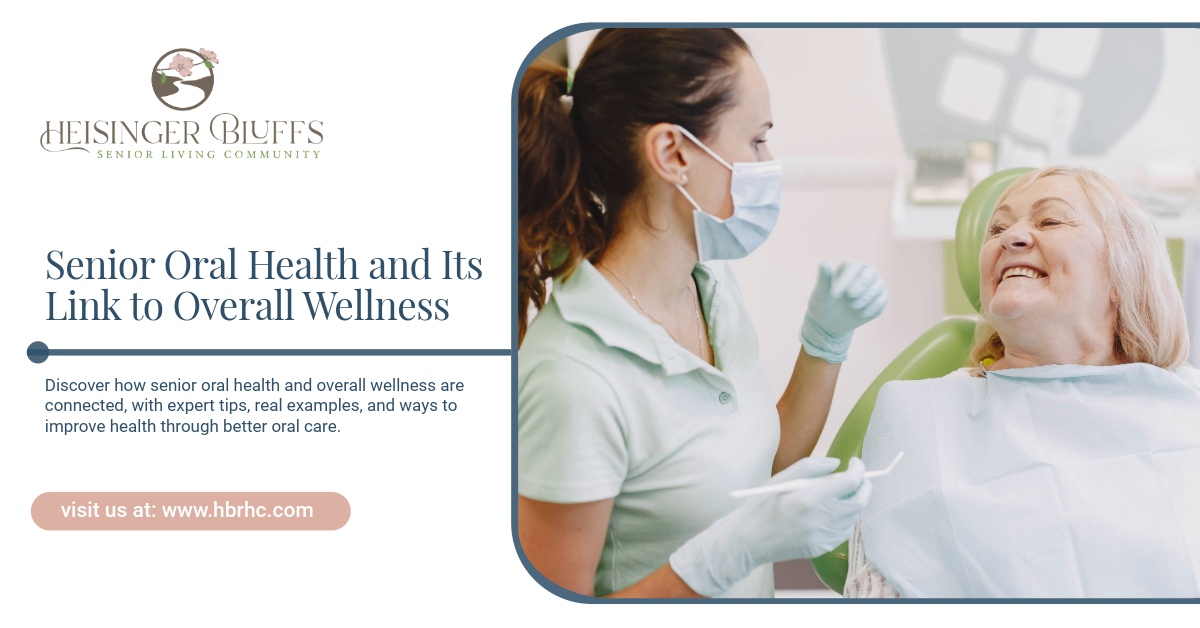 A senior stands outdoors with arms raised, looking up.