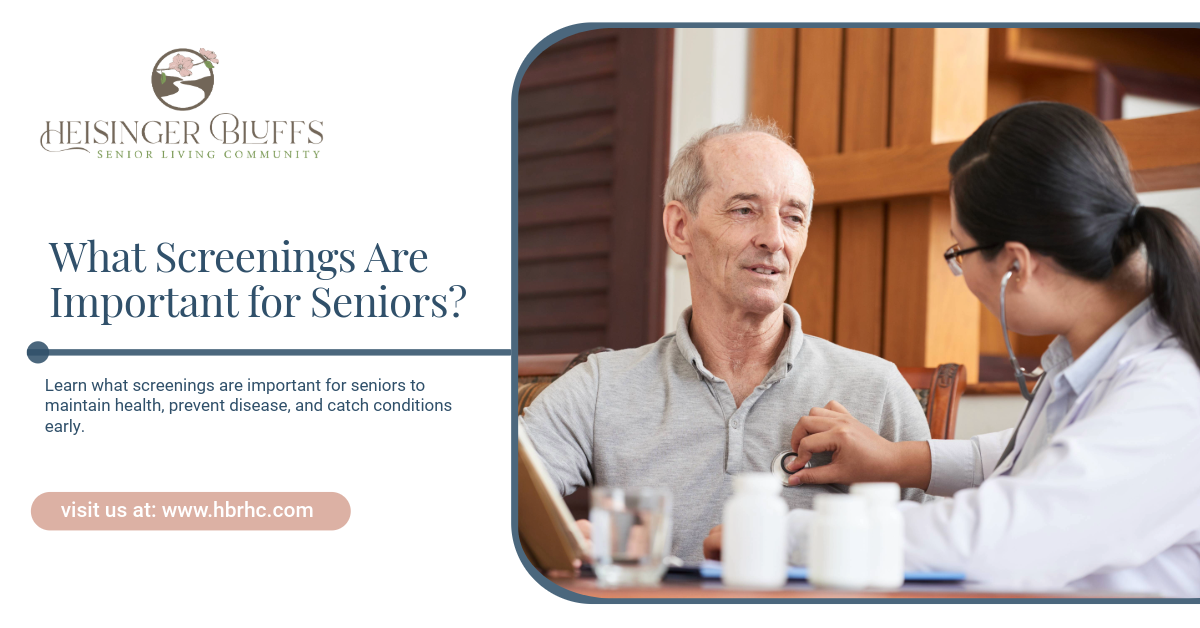 Doctor examining a senior patient