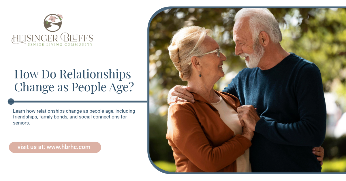 Learn how relationships change as people age, including friendships, family bonds, and social connections for seniors.