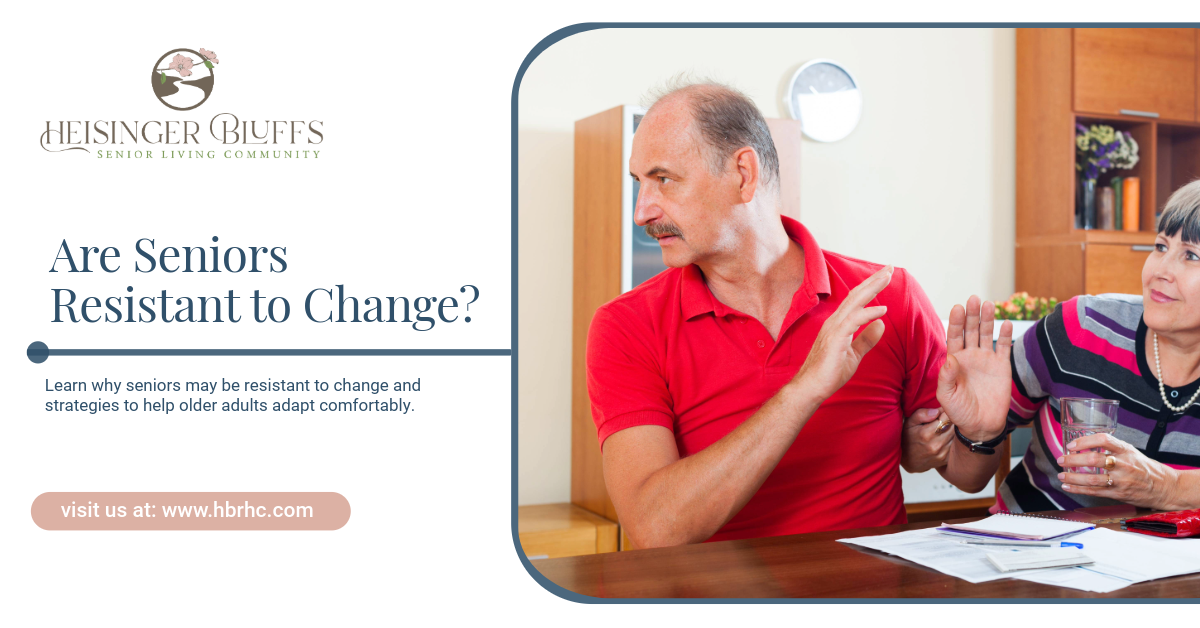 An elderly man resisting