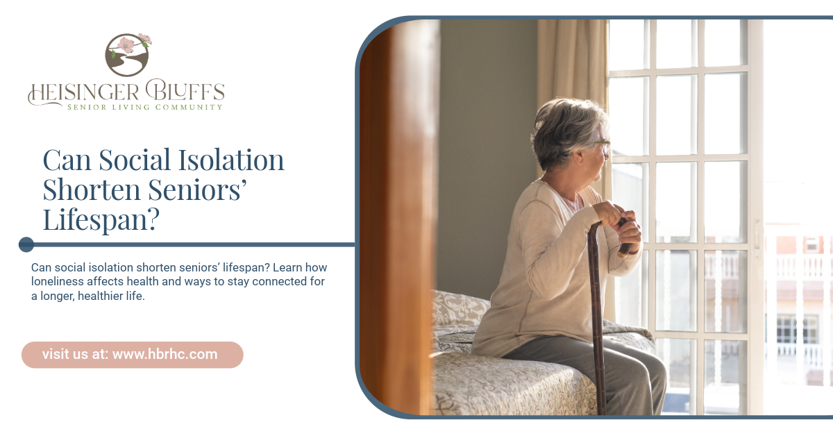 An elderly person looking out a window with a cane.