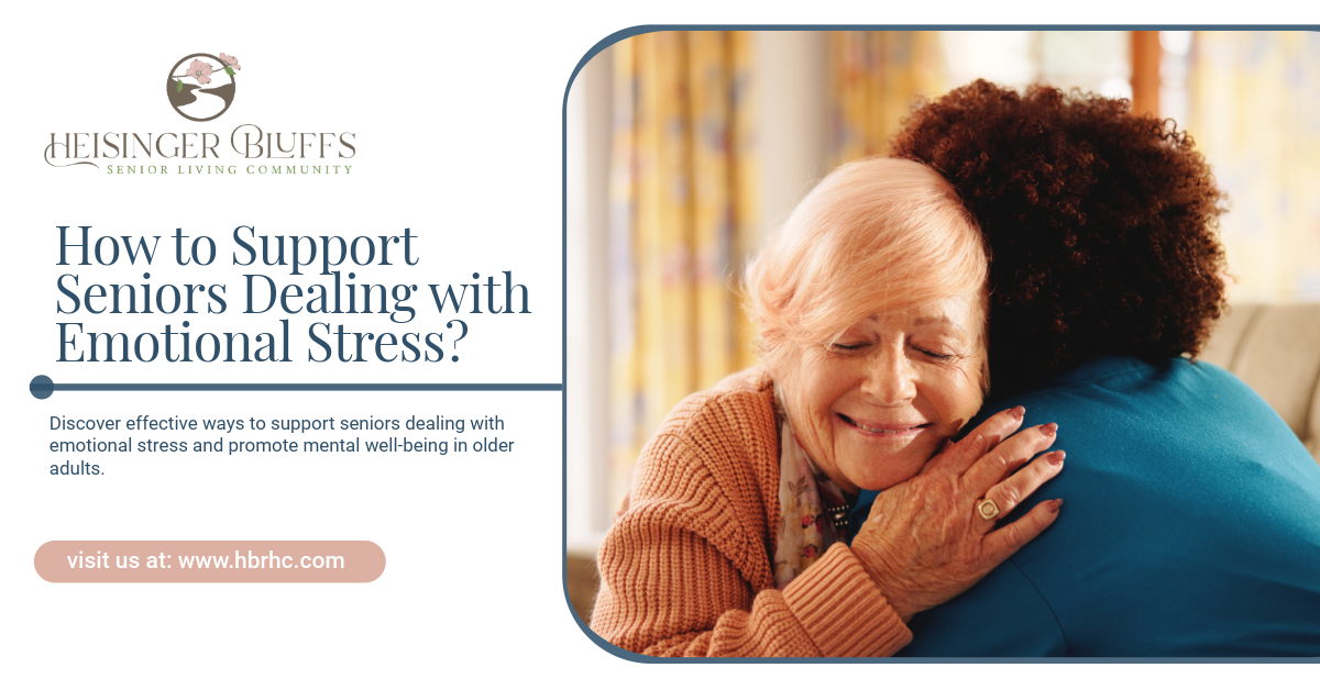 A caregiver hugging a senior