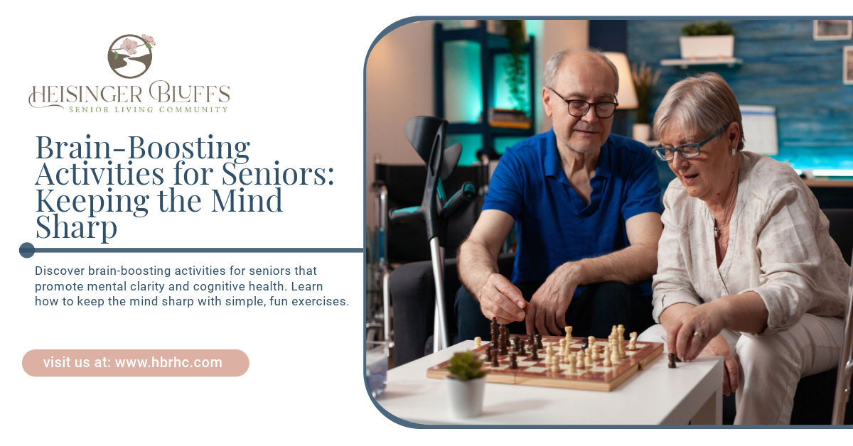 Two elderls are playing chess on a table.