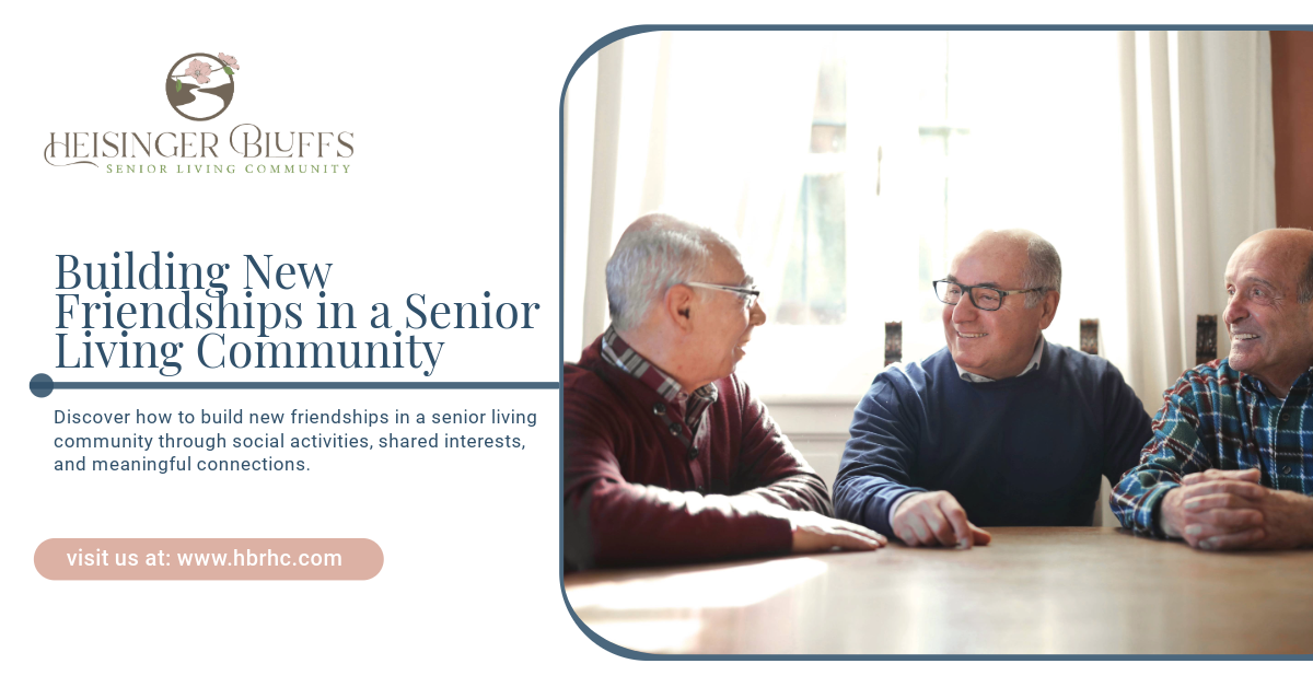 Three elderly men are sitting at a table talking to each other.