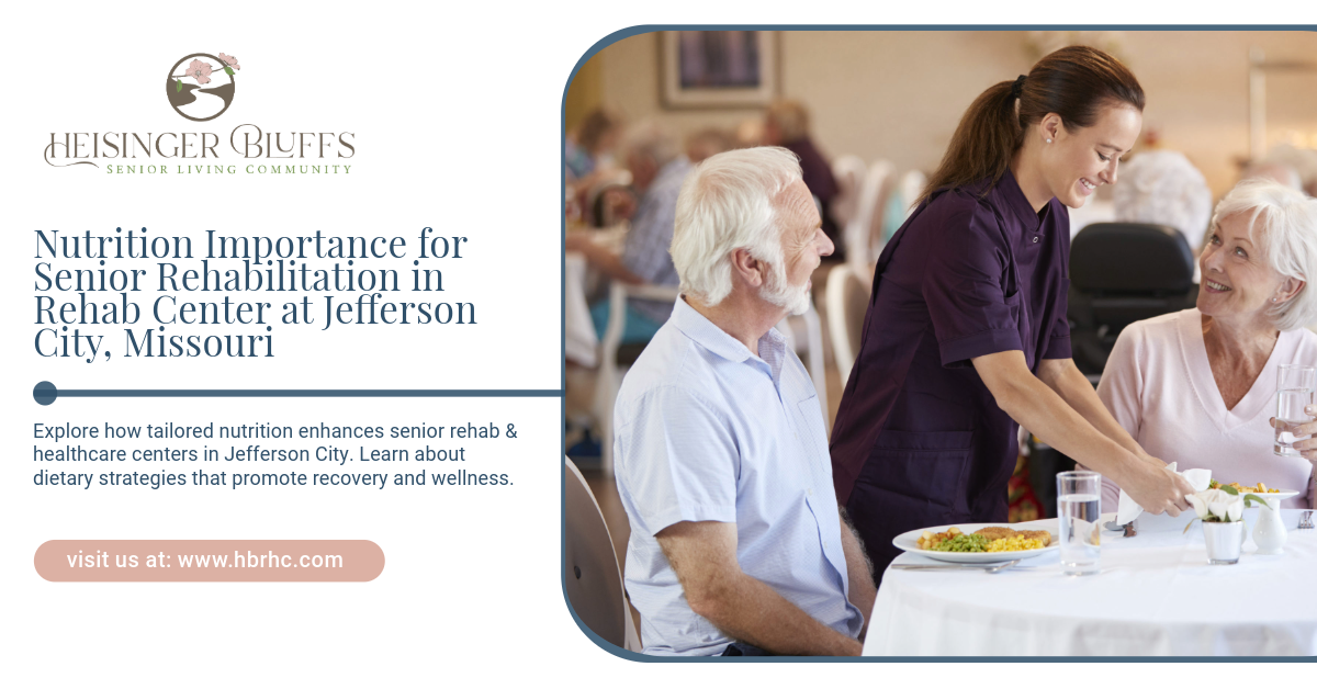 A woman is serving food to two elderly people at a table.