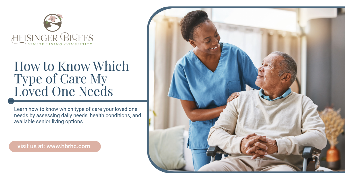 A nurse is talking to a senior living resident in a wheelchair