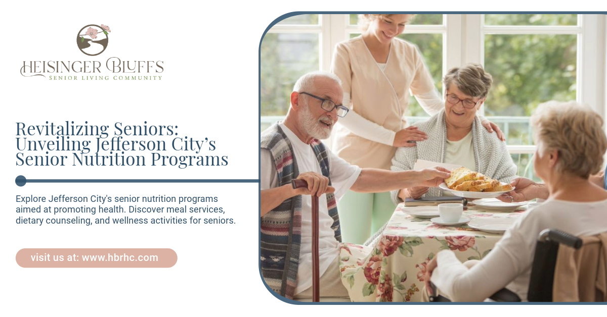 A caregiver taking care of senior nutrition programs at assisted living facilities in Jefferson City