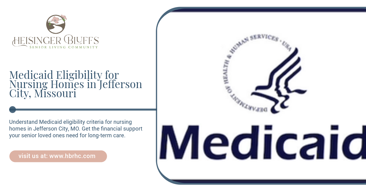 Logo of Medicaid, a healthcare option for seniors in Jefferson City, covering nursing home costs.