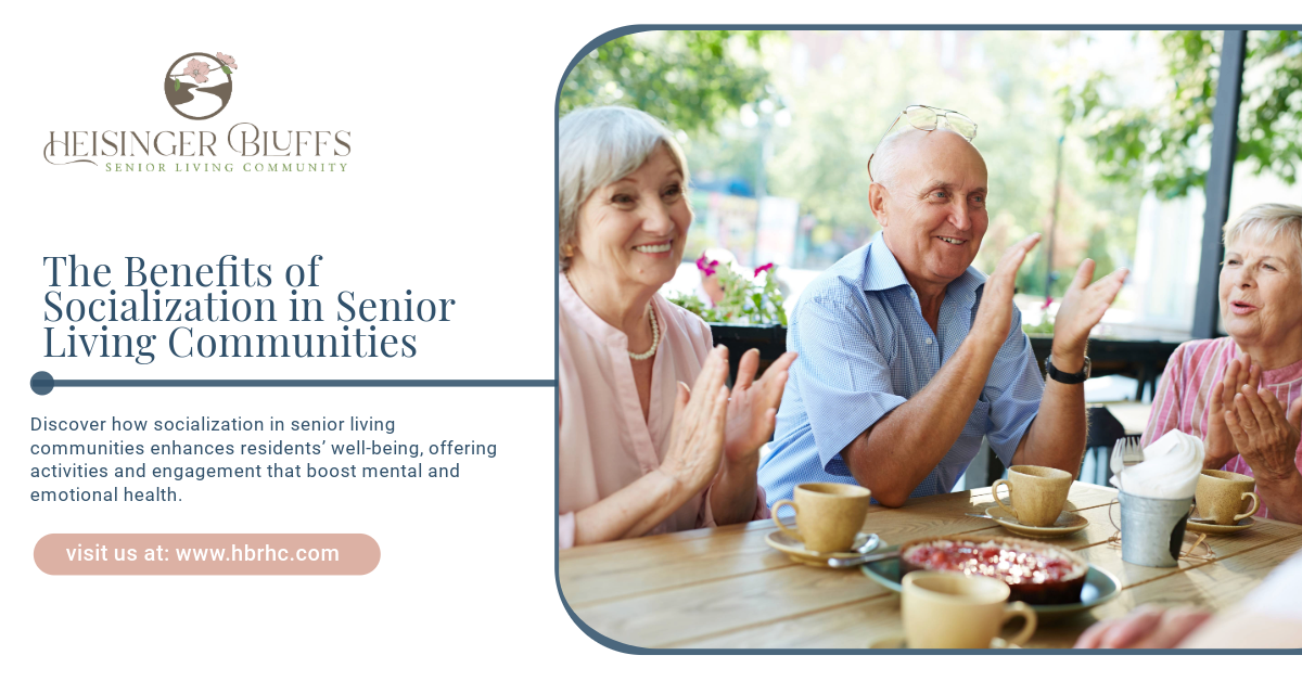 A group of elderly people are socializing over a coffee