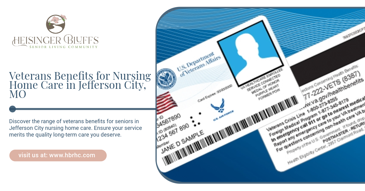 A veterans ID card which seniors at Jefferson City nursing homes can use for financial assistance.