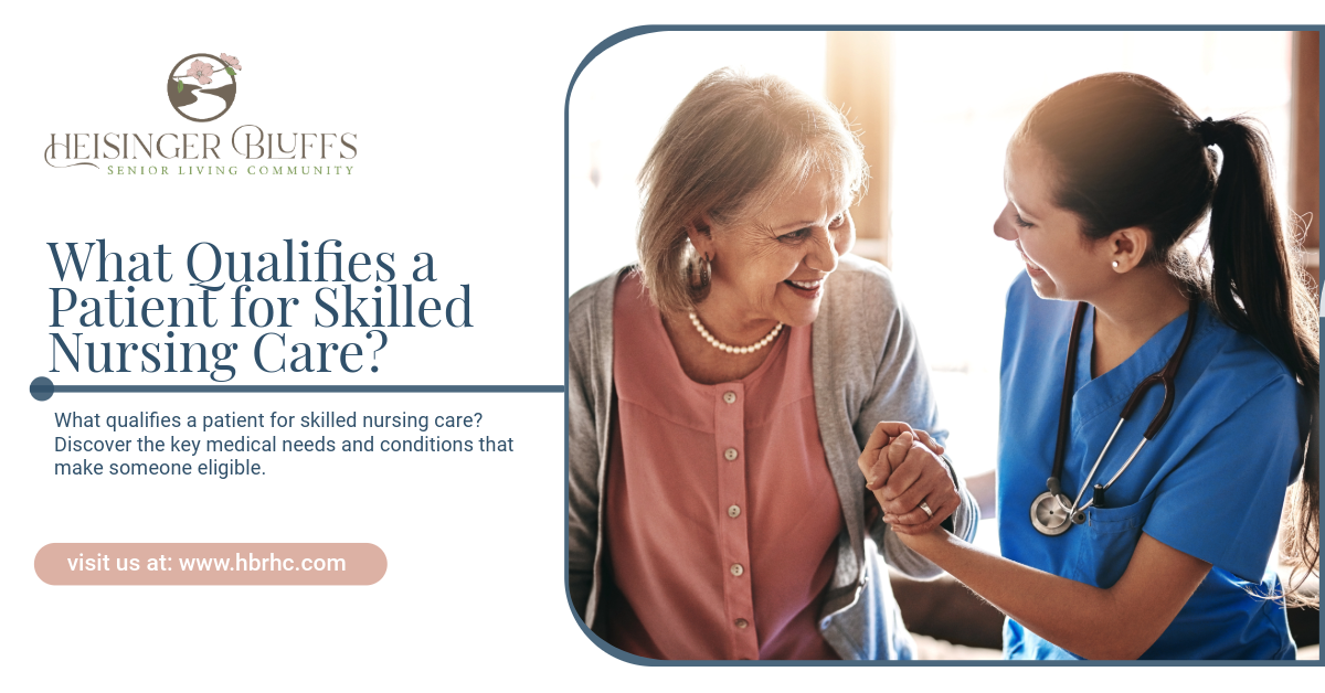 A nurse is holding the hand of an elderly woman.