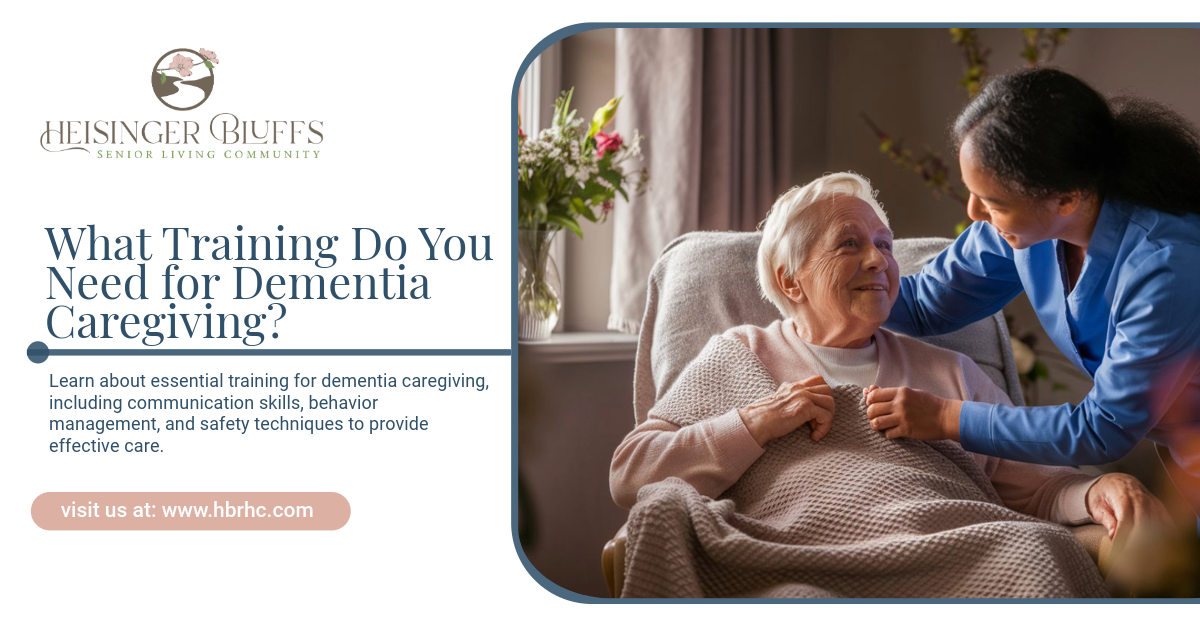 A caregiver taking care of a dementia patient