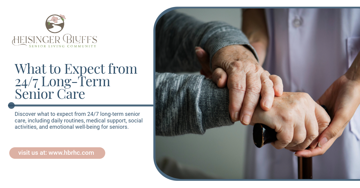 An older person's hand is held by a caregiver