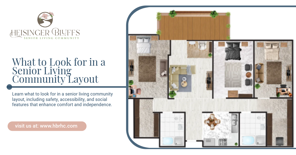 Floorplan of Heisinger Bluff's independent living apartment home in Jefferson City, MO
