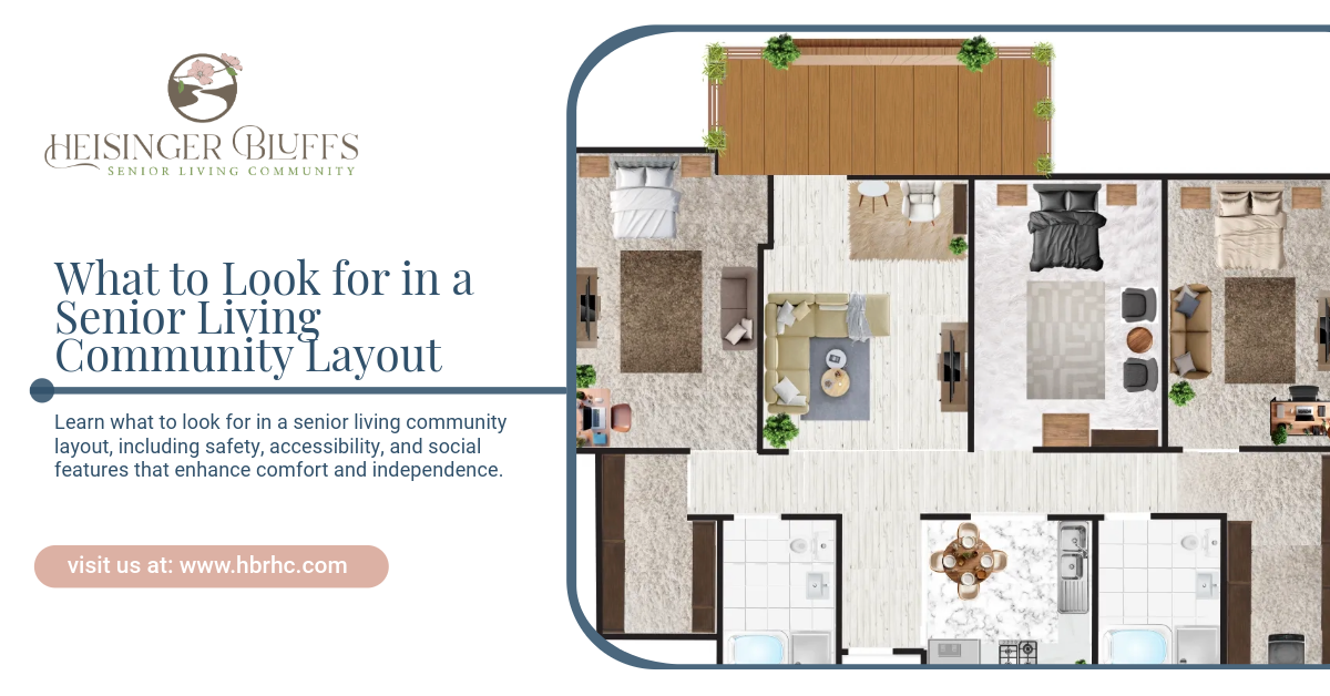 Floorplan of Heisinger Bluff's independent living apartment home in Jefferson City, MO
