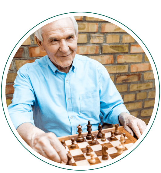 Photo of Mature Cheerful Man Friendly Play Chess Free-time Competition  Isolated Over Purple Color Background Stock Image - Image of fashion,  match: 249617899