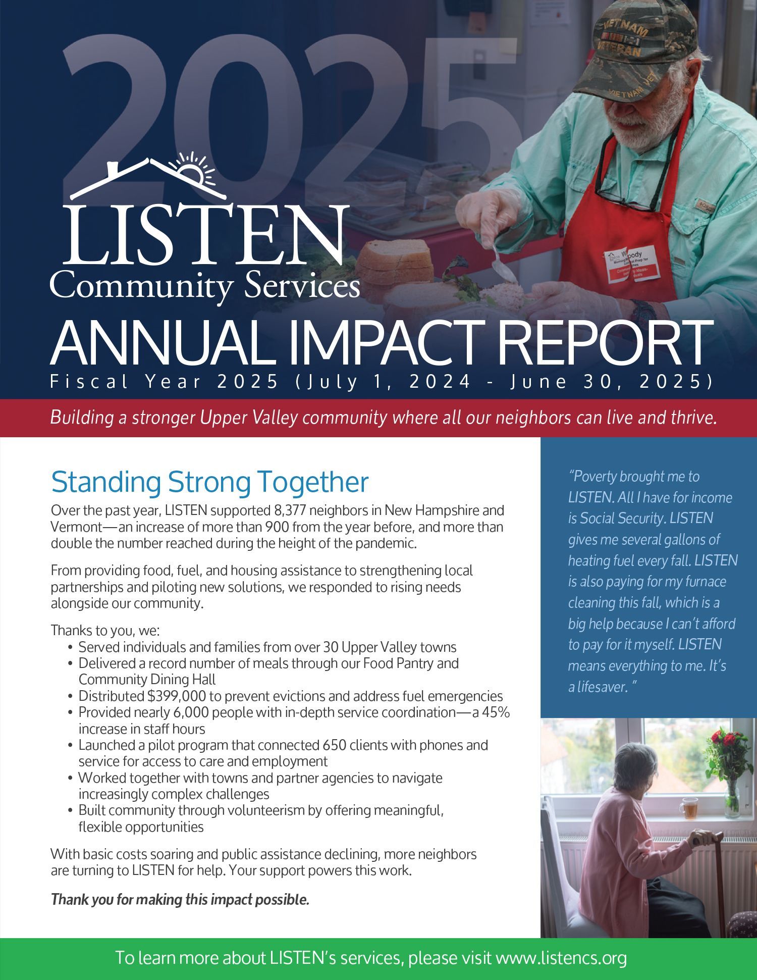 2025 LISTEN Community Services Annual Impact Report