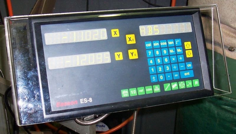 A digital display shows the numbers x and y - Engineering Tooling In Thornton, NSW