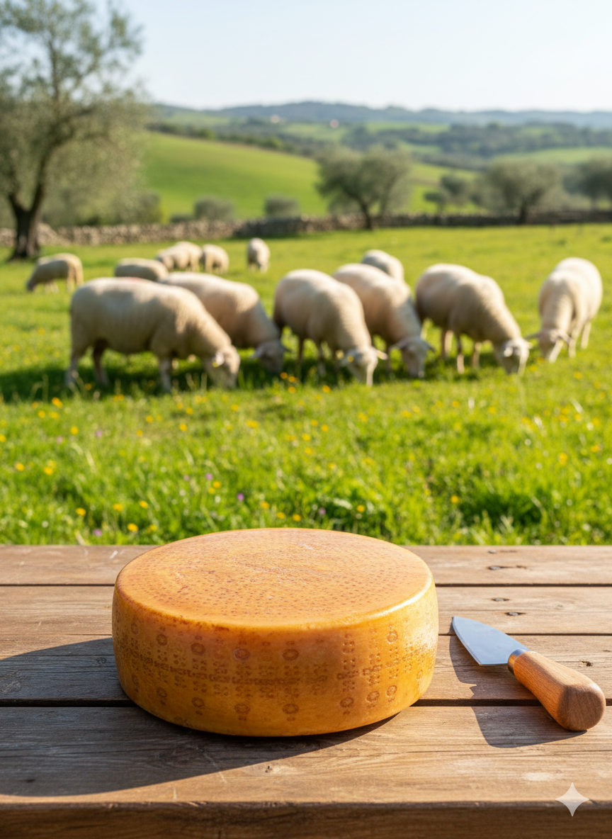 Sardinian Pecorino 250 gr (brown crust)