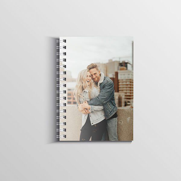 Notebook with a printed picture