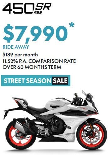 CF MOTO 450 SR ABS  RIDE AWAY