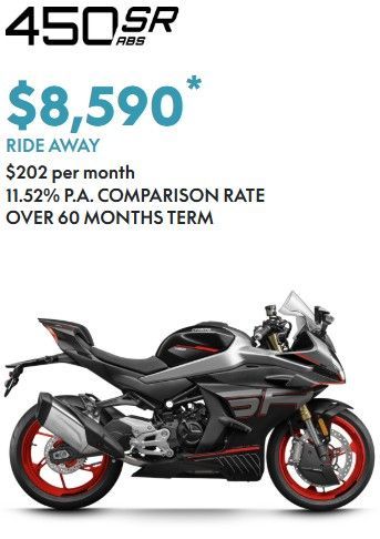 CF MOTO 450 SR ABS  RIDE AWAY