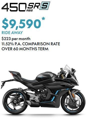 CF MOTO 450 SR ABS  RIDE AWAY