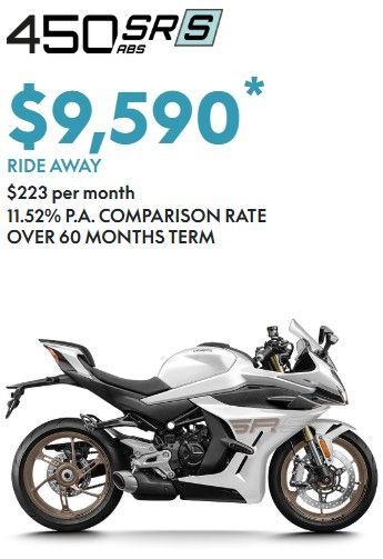 CF MOTO 450 SR ABS  RIDE AWAY