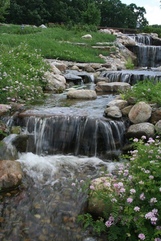 Long water pond — custom water feature in Newville, PA