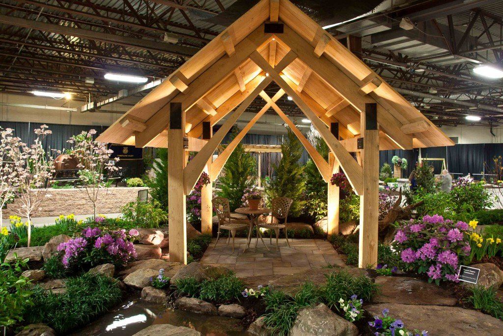 Gazebo with plant decoration on the sides — outdoor structures in Newville, PA