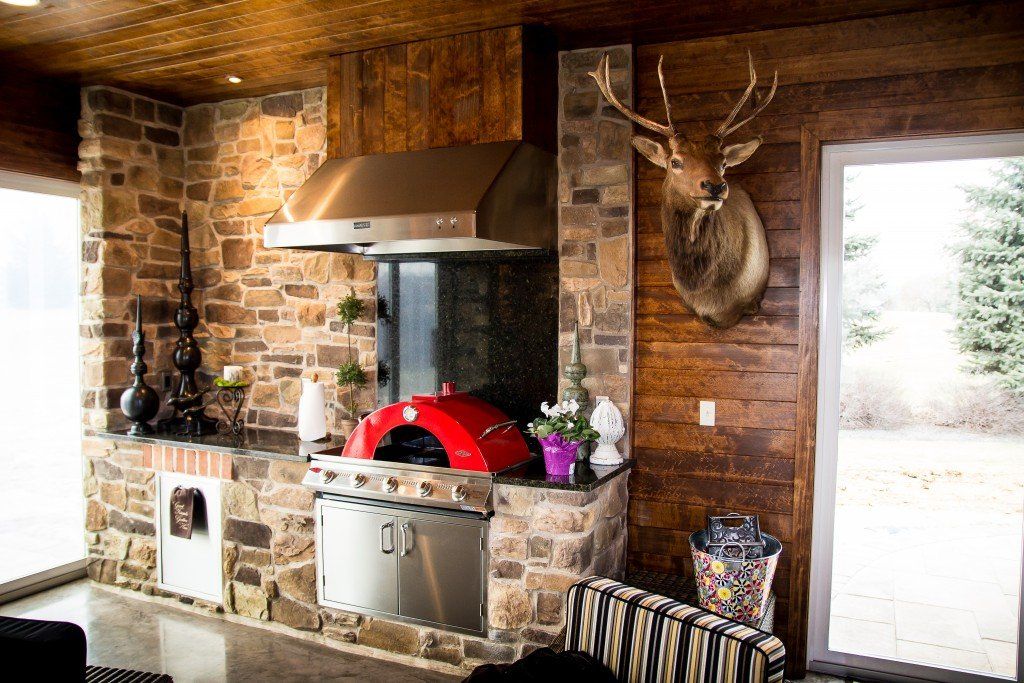 Grill inside beautiful gazebo — outdoor kitchen in Newville, PA