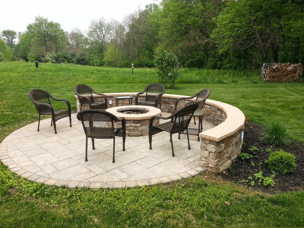 Circle fireplace — custom outdoor fireplace in Newville, PA