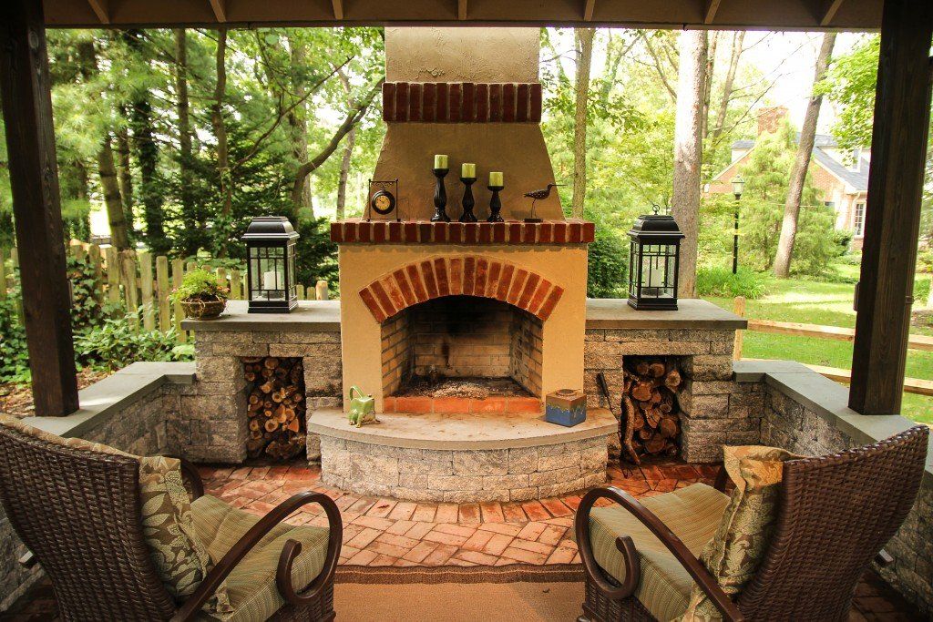 chimney — custom outdoor fireplace in Newville, PA