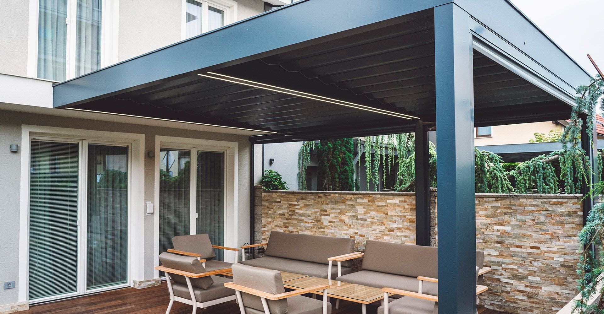 Patio With Cover — Baton Rouge, LA — Pioneer Gutters