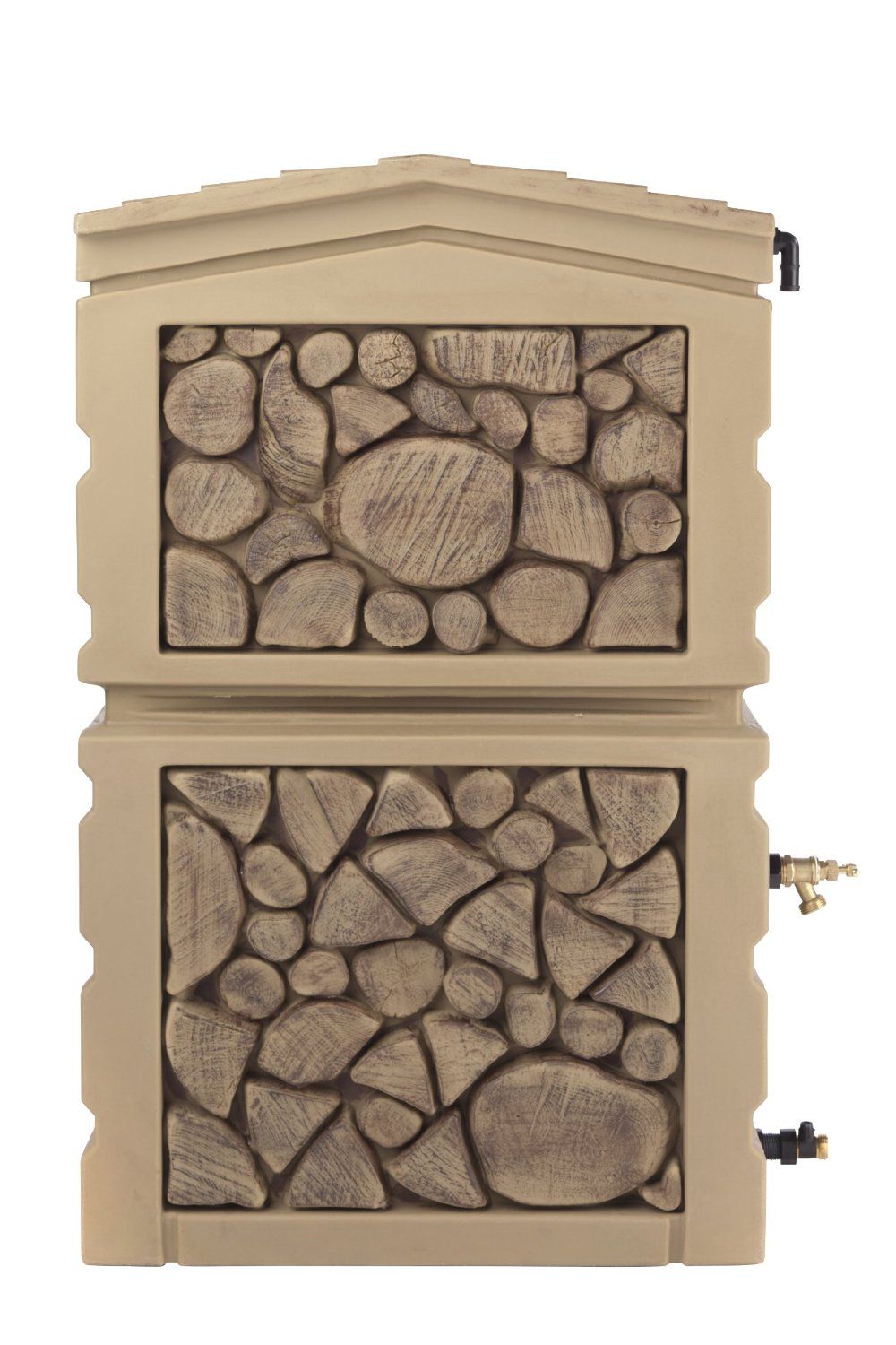 Firewood Resin Rain Barrel — Baton Rouge, LA — Pioneer Gutters