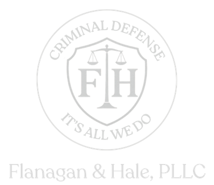 Logo for Flanagan & Hale, PLLC: Shield with scales of justice, initials